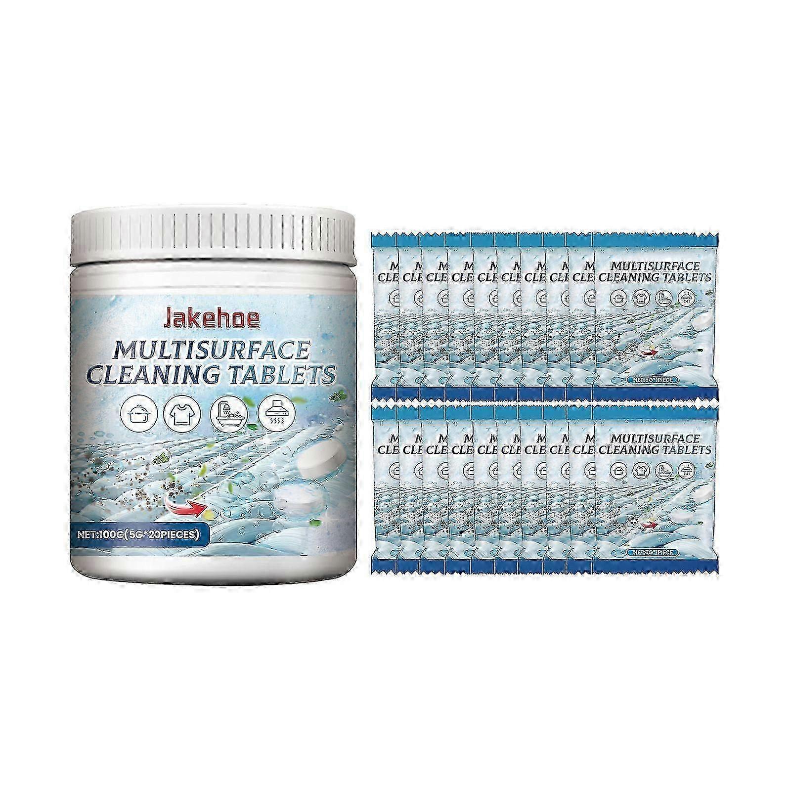 Multi-Surface Cleaning Effervescent Tablets, Cooktop Tile Bathroom Kitchen Mildew Stains Clean And Clean