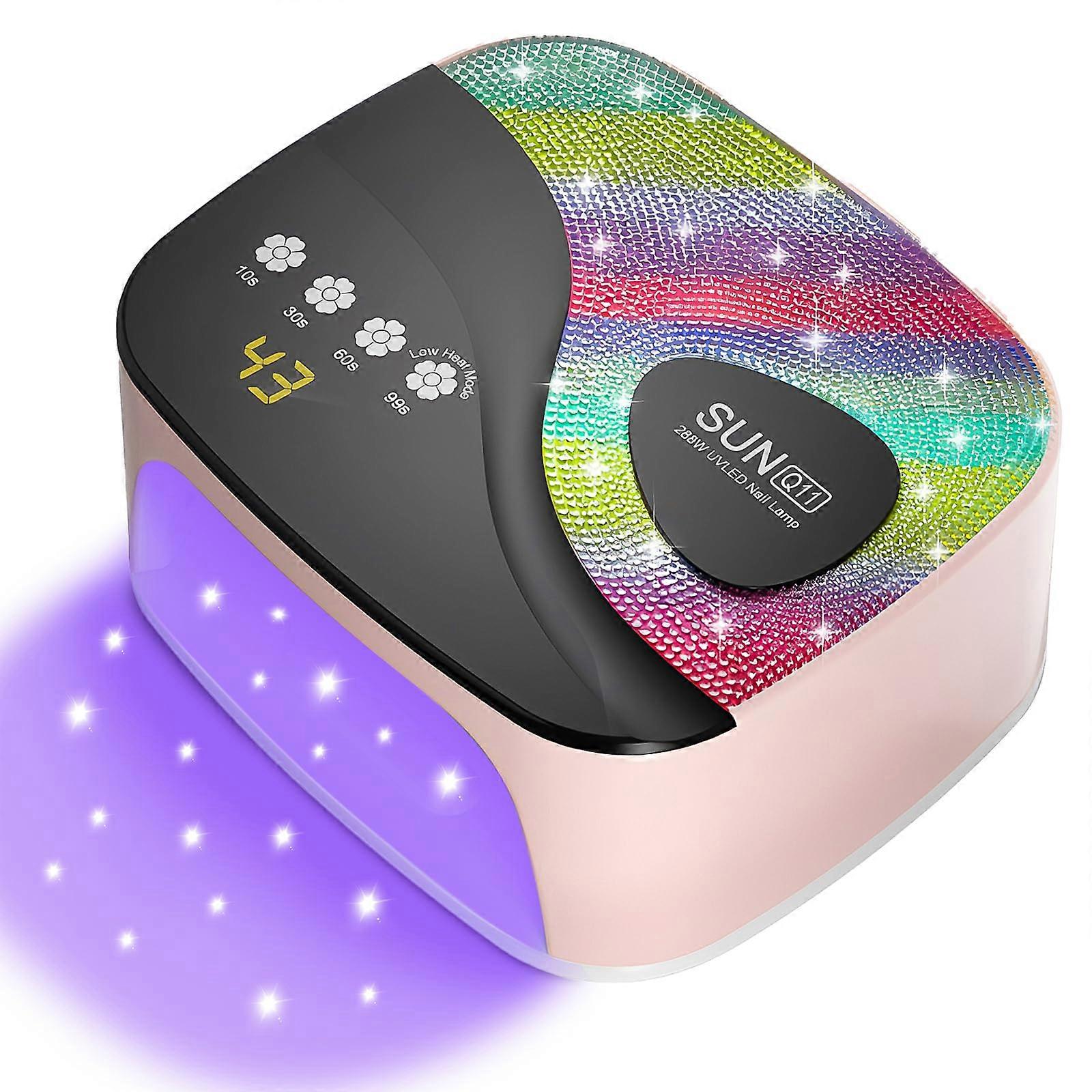 Professional UV LED Nail Lamp 45 Beads Fast Drying with 4 Timer Settings and Smart Auto Sensor
