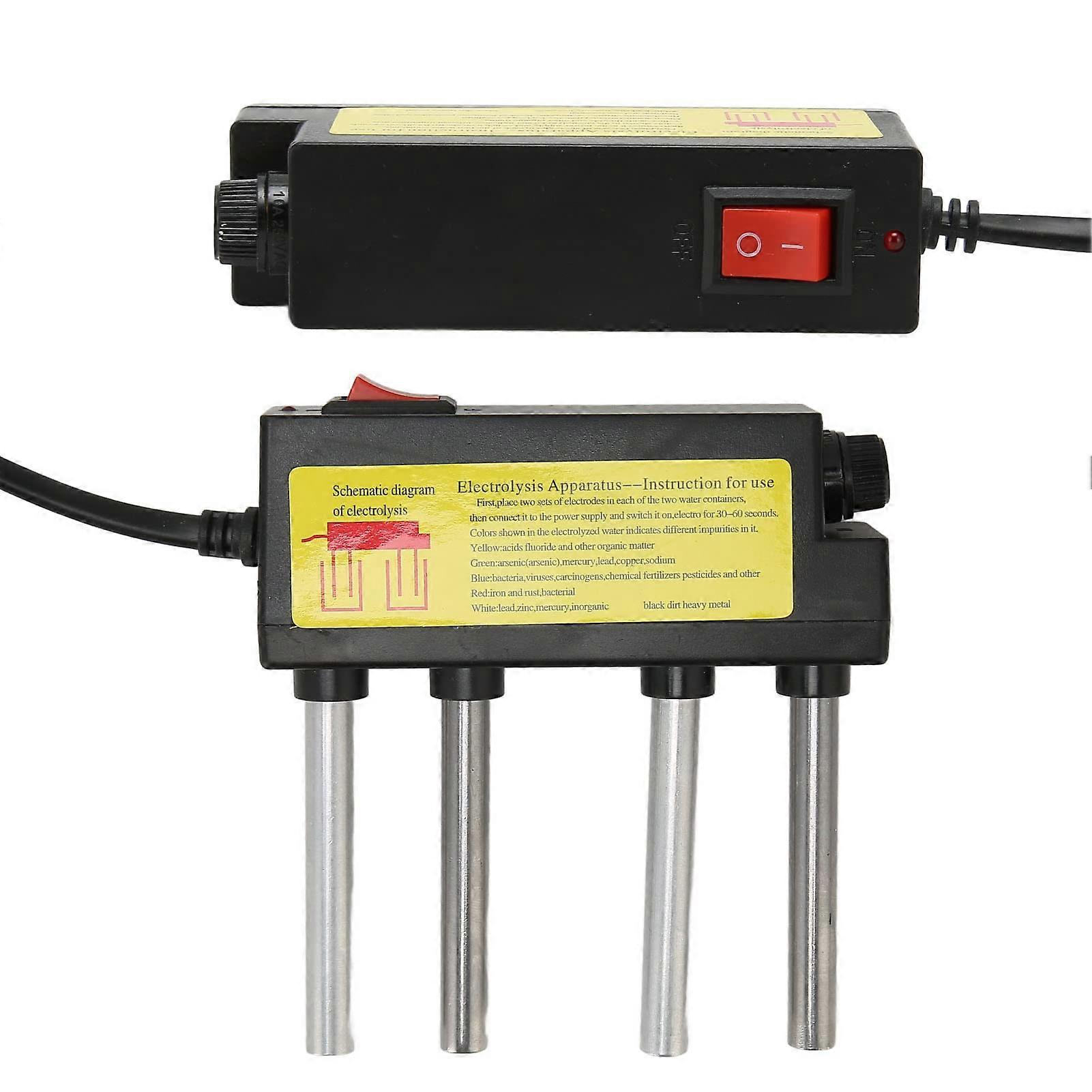 Water Electrolyzer Tester with Leakage Proof Fuse, Quick Water Testing Device for Household Use (US Plug)