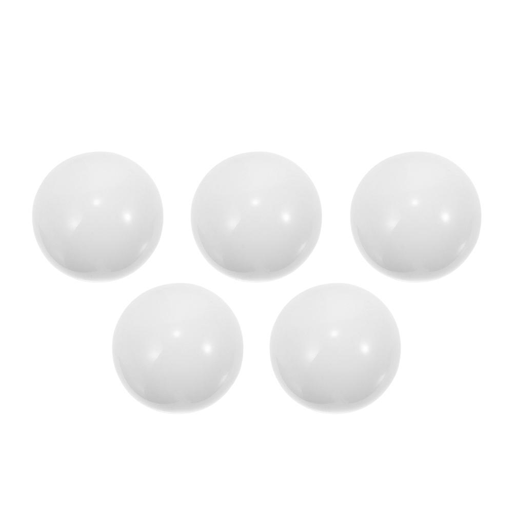 White Roulette Wheel Beads Acrylic for Game Use 5Pcs Replacement