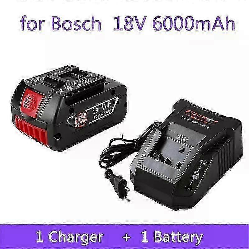 18V battery 6.0Ah Li-ion Extended Runtime Replacement Pack Compatible with Bosch Tools