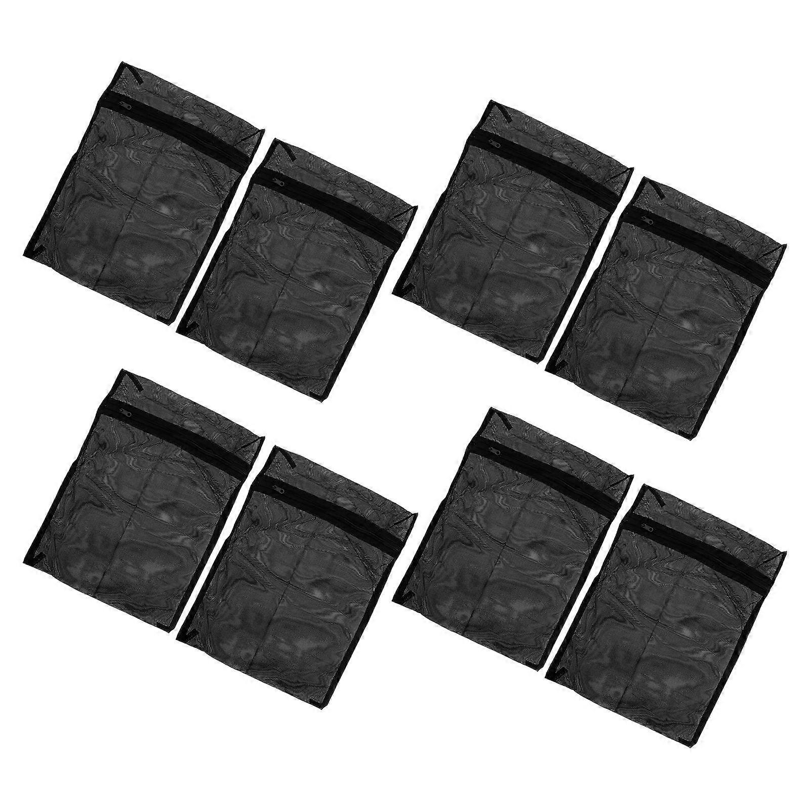 Black Laundry Organizer Mesh Bags for Laundry Use 16Pcs Pack