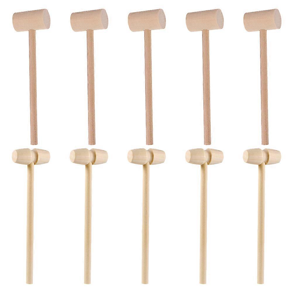 Wooden Mallet Toy for Seafood Shell Cracking 20Pcs Hammer Set
