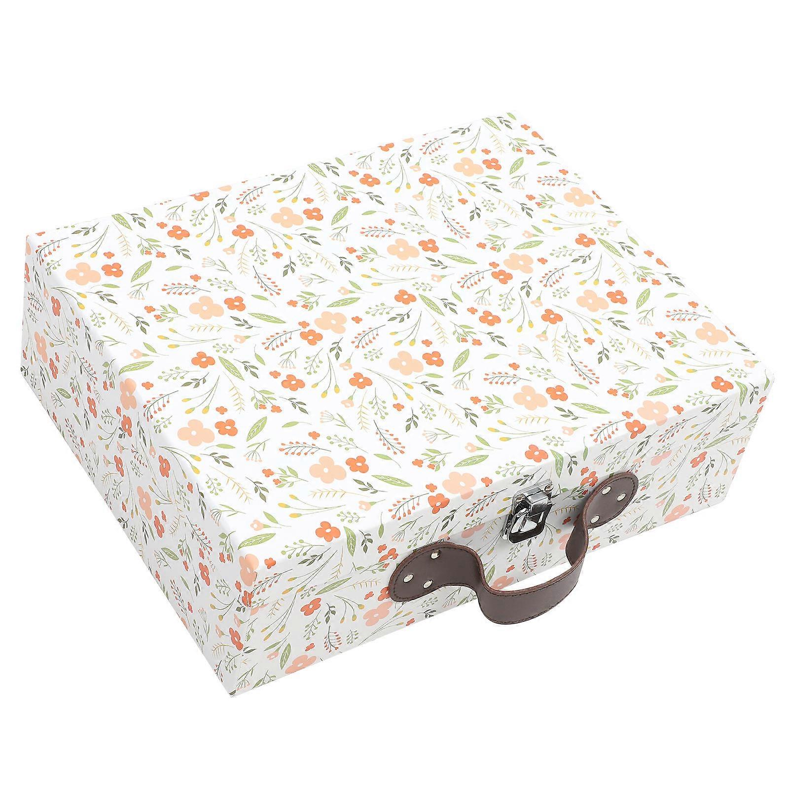 Paperboard Suitcases Mini Suitcase for Storage Gift Wrapping Box