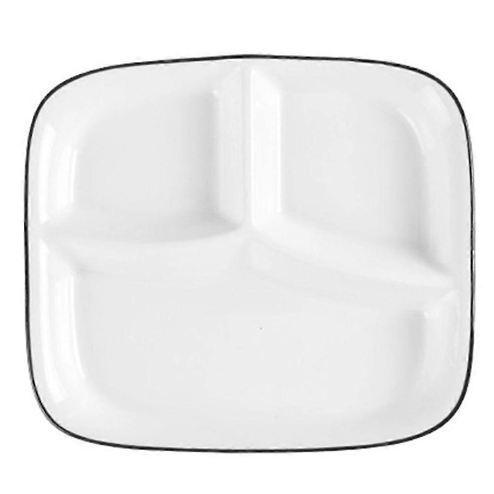 Ceramic Divided Serving Dish Compartment Dinner Plate Breakfast Food Holder Divided Tableware