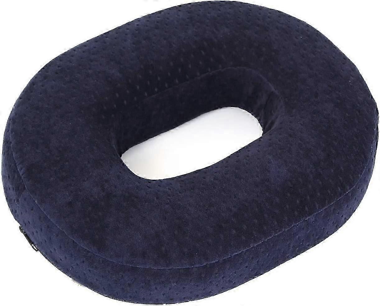 Memory Foam sædehynde til trykaflastning, mørkeblå