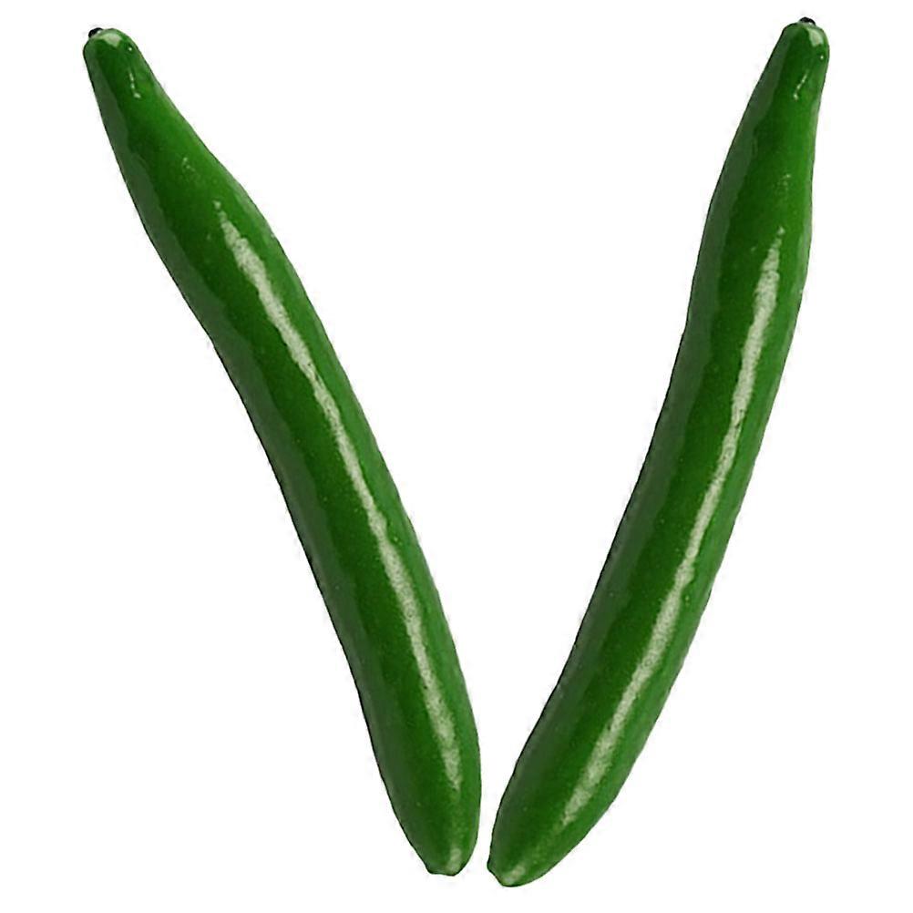 Cucumbers Foam Fake Vegetable Models for Decoration 2Pcs