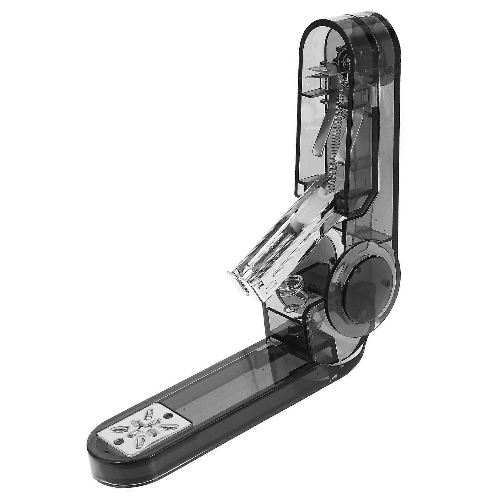360 Degree Rotatable Stapler Plastic Swivel Arm Stapler for Book Binding 1Set