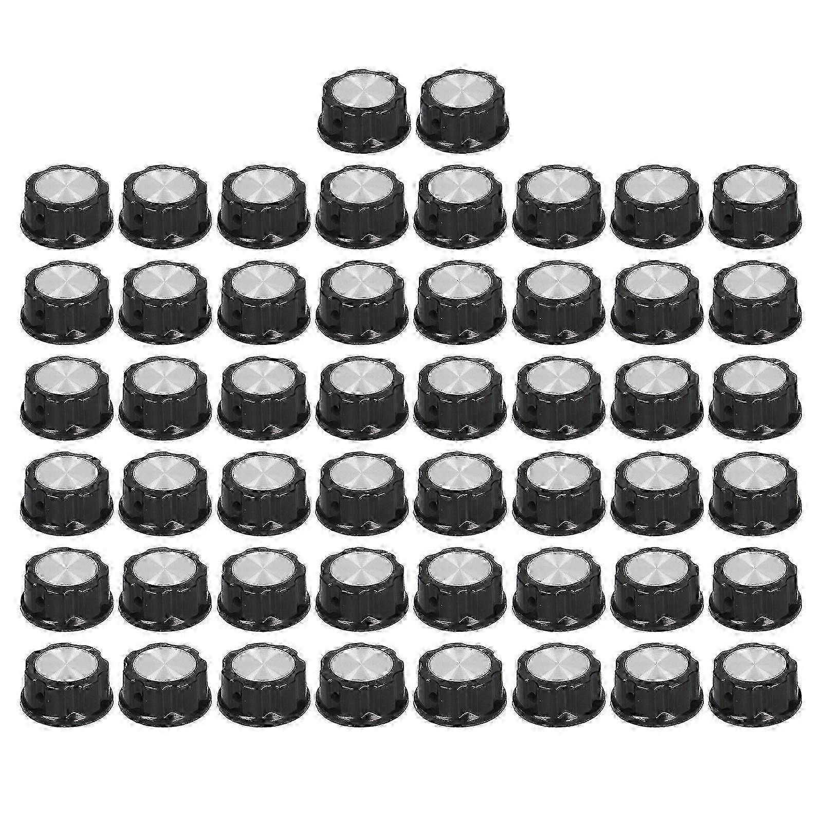 50Pcs Potentiometer Knob Speed Control Plastic Knobs Caps Replacement 33mm Diameter BEMA04