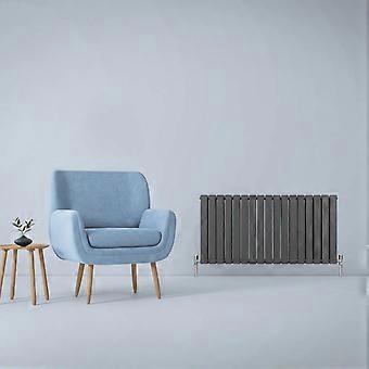 Designer Radiators 60 x 119cm Flat Panel Modern Central Heating Anthracite Grey Horizontal Column