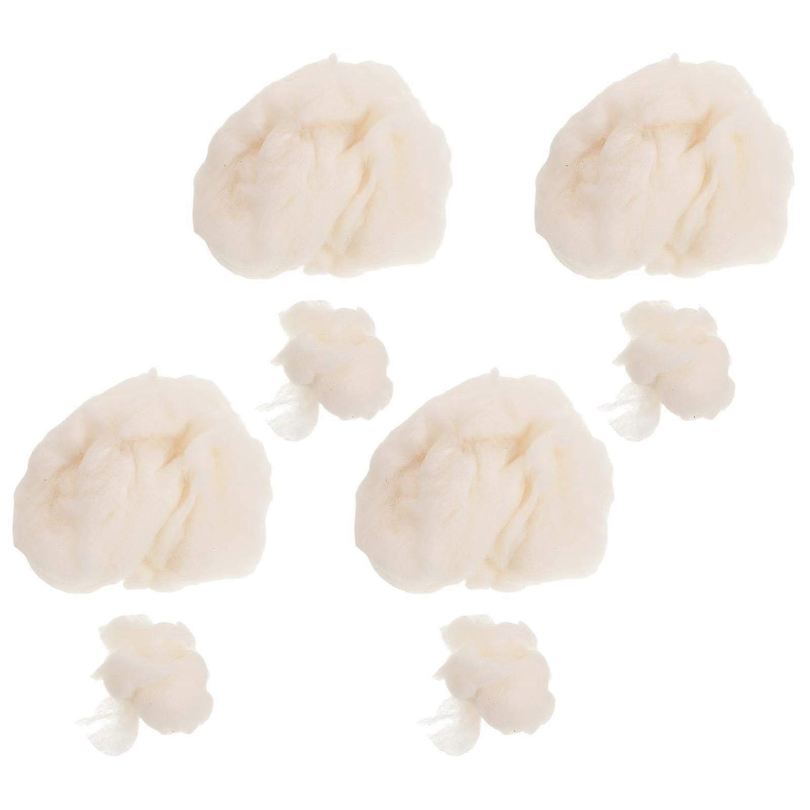 Cotton Stuffing Simulation Smoke Cotton Cloud Props for Realistic Effects 4Pcs