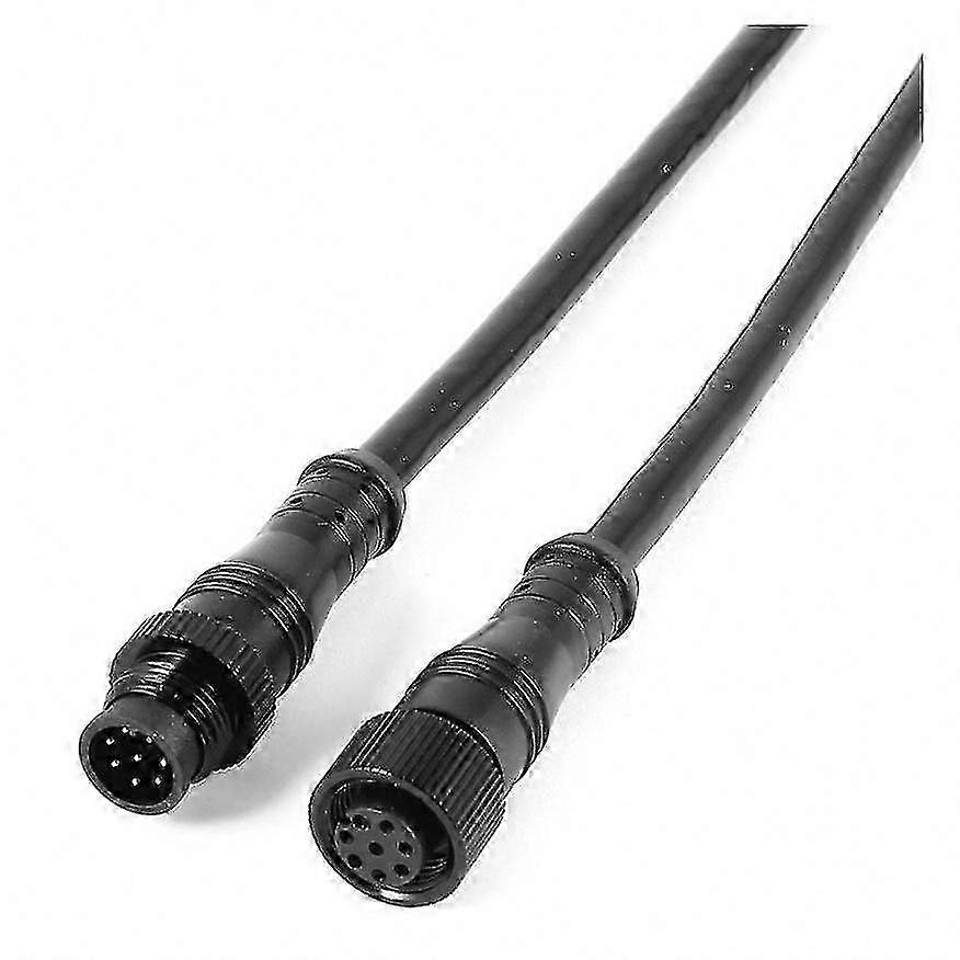 Waterproof 8-Pin Male/Female Connector Cable - Black