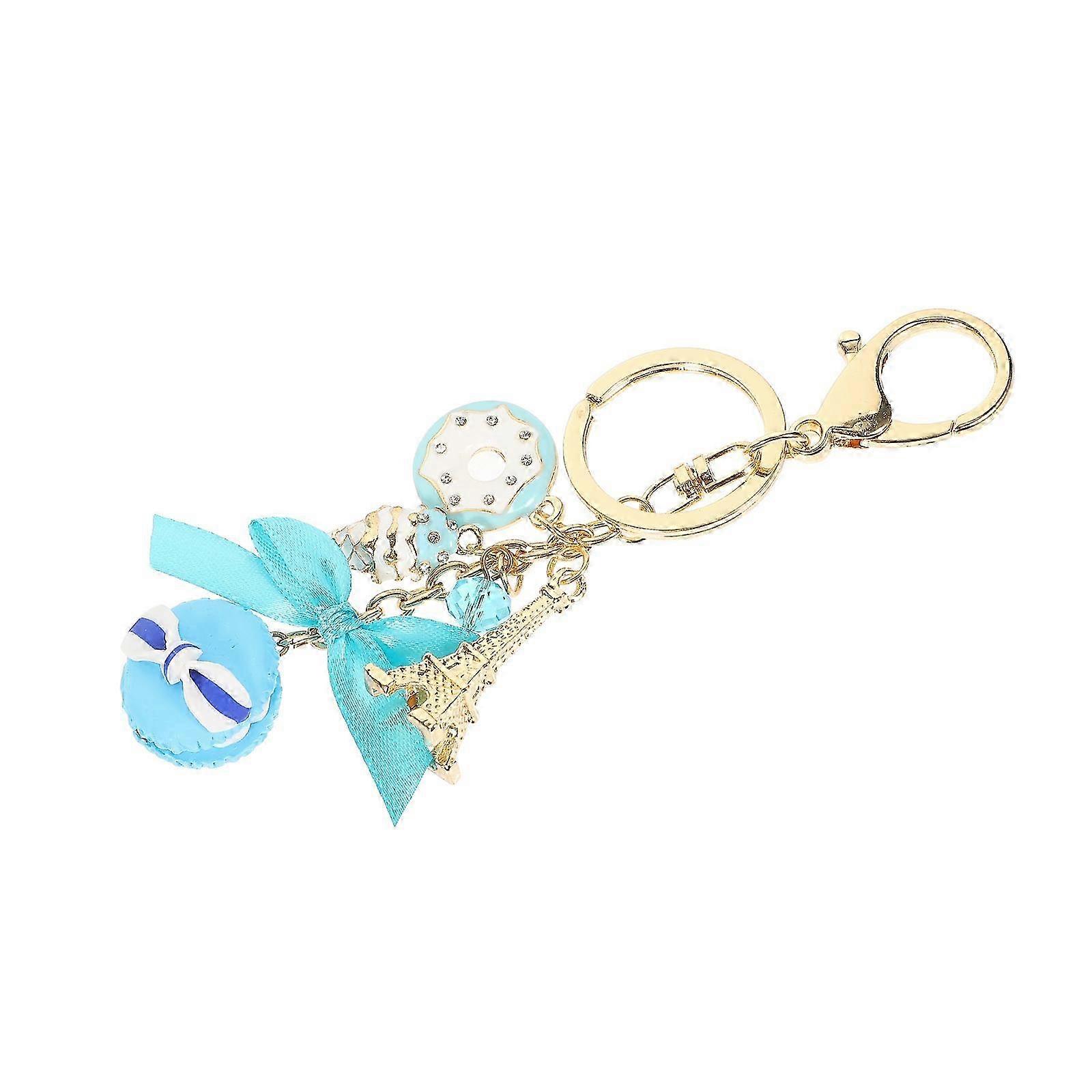 Dessert Design Keychain Featuring Adorable Cake Elements Hanging