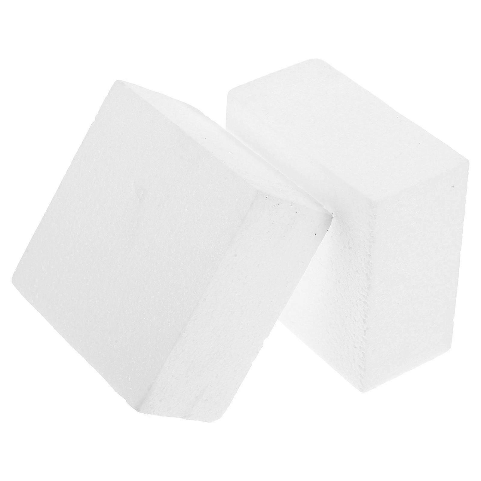 Rectangular Foam Block Cake Model compatible with Cake Decorating Practice 2Pcs