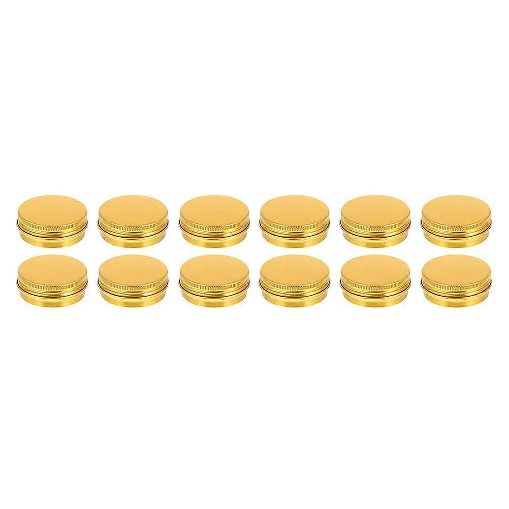 12pcs Aluminium Screw-thread Cosmetics Boxes 30ML Cream Paste Storage Boxes