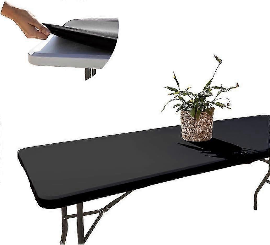 1pcs rectangular waterproof stretch tablecloth, machine washable 26-27