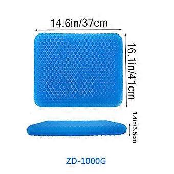 Gel Seat Cushion,Thick Big Breathable Honeycomb Design Absorbs Pressure Points With Non-Slip Cover Wheelchair Relieve Backache