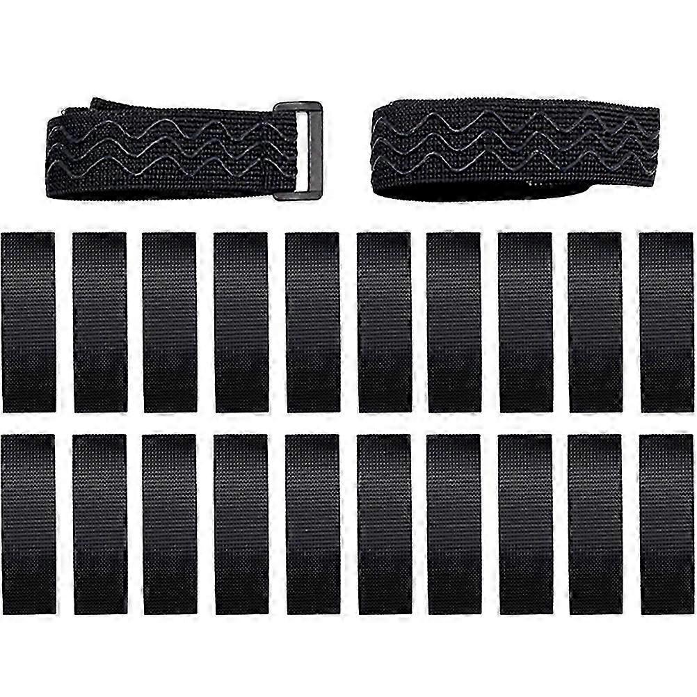 Herrjeans med bootcut-mönster och elastiska remmar