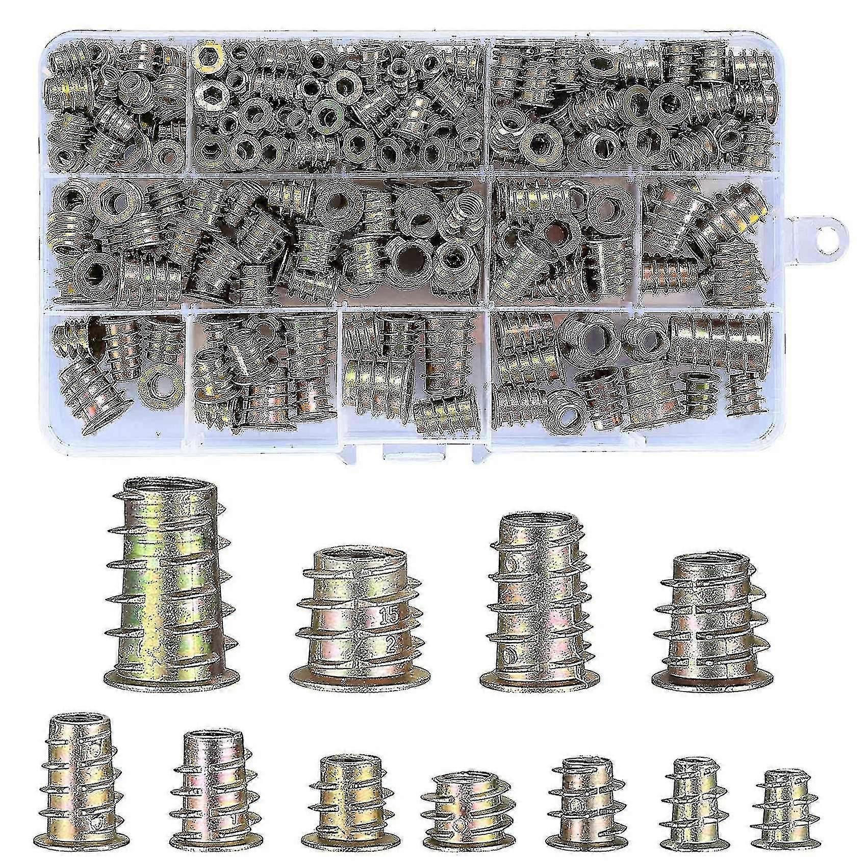Compatible With230 Threaded Nut Inserts, M4/m5/m6/m8/m10 Zinc Alloy Threaded