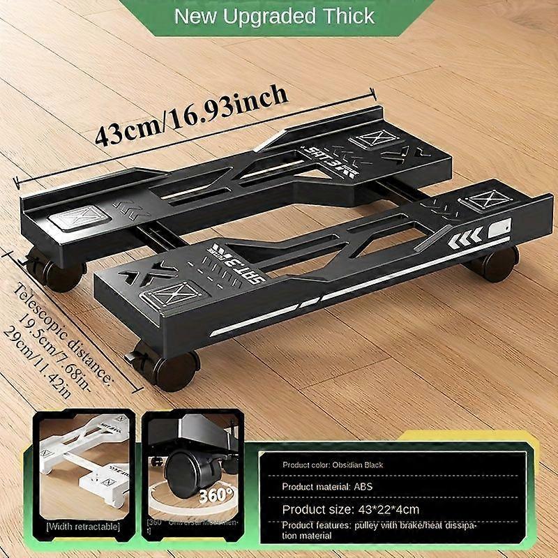 Universal PC Stand with Wheels, Retractable Width 7.9-15.7in, Adjustable CPU Tower Stand for Computer Printer and Small Appliances