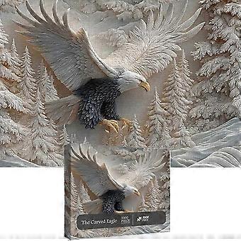 The Carved Eagle Jigsaw Puzzle, Eagle Puzzles 1000 Pieces Jigsaw Puzzles For Teens And Adults,Eagle Jigsaw Puzzles, Christmas Gifts