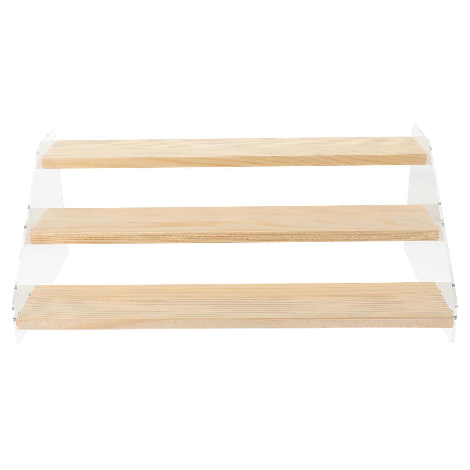 Wooden Display Stand for Storage Desktop Riser Display Stand Multipurpose