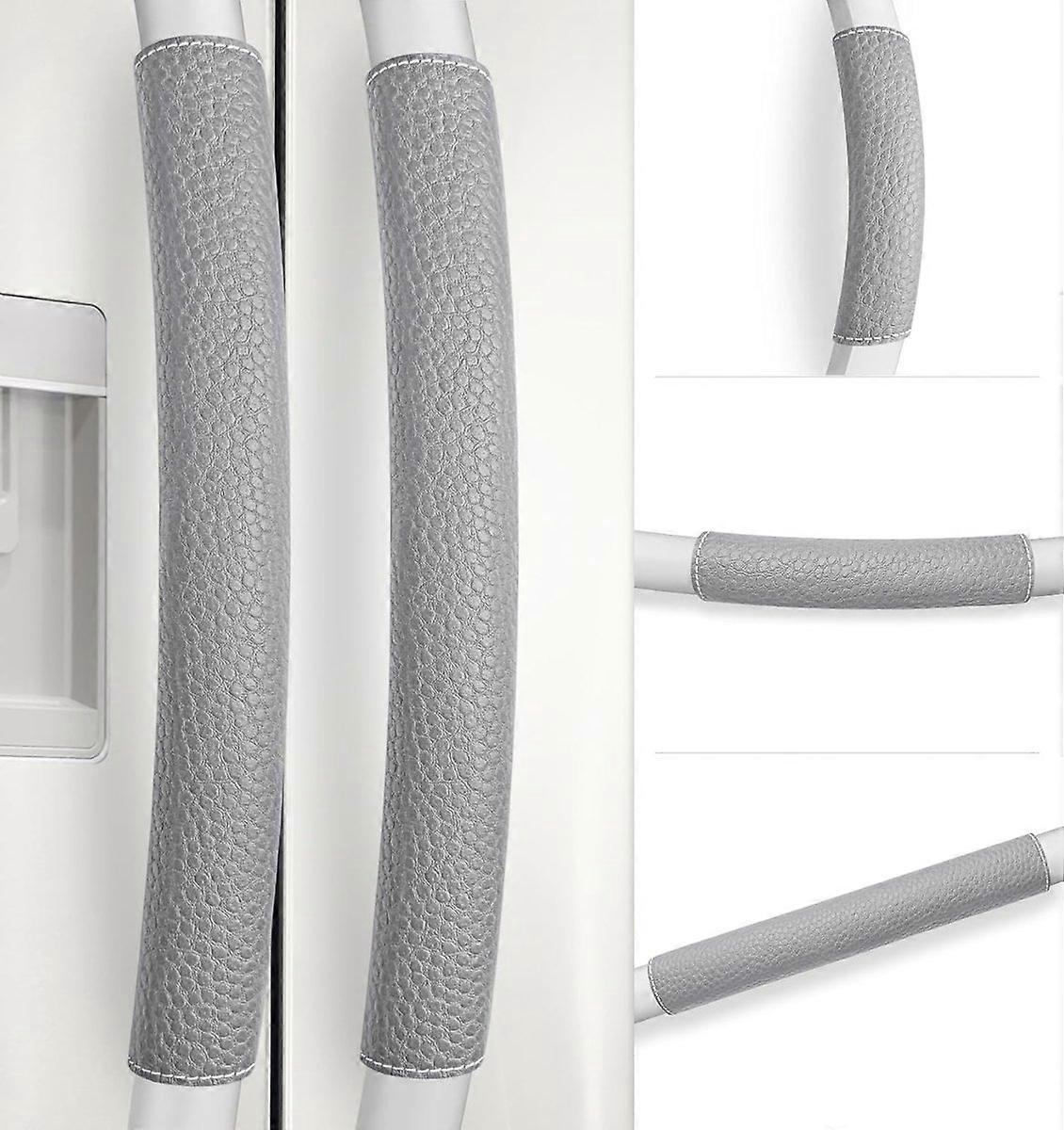 Refrigerator door handle protectors, 4-pack adjustable.