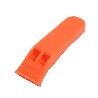 Plastic Outdoor Survival Whistle Double Pipe Loud Survival Rescue Whistle Orange Dual Band Outdoor Emergency Whistle
