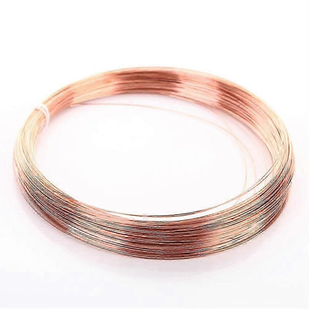 T2 Red Copper Wire 4mm Solid Core, Pure Conductivity Durable, 1 Meter Length