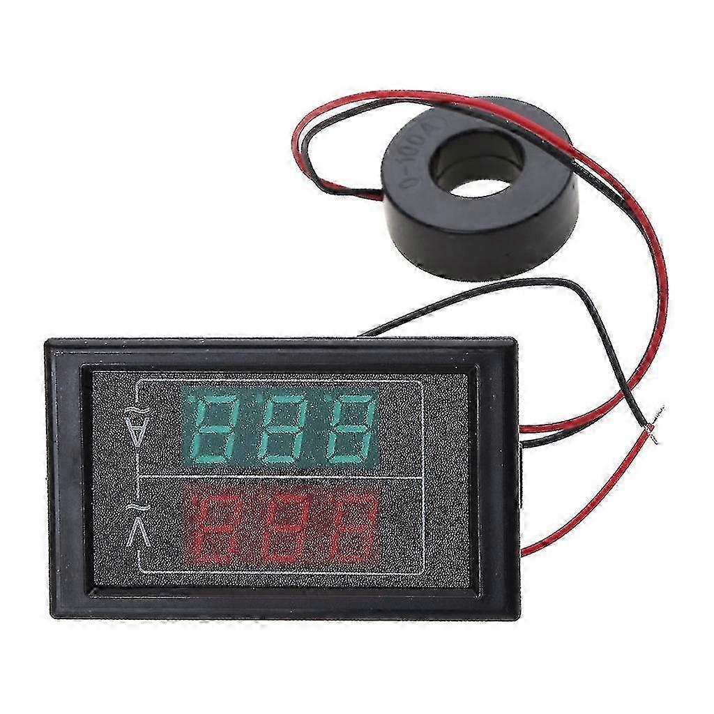 DC Voltage Current Meter Digital Dual Display Ammeter Voltmeter Panel