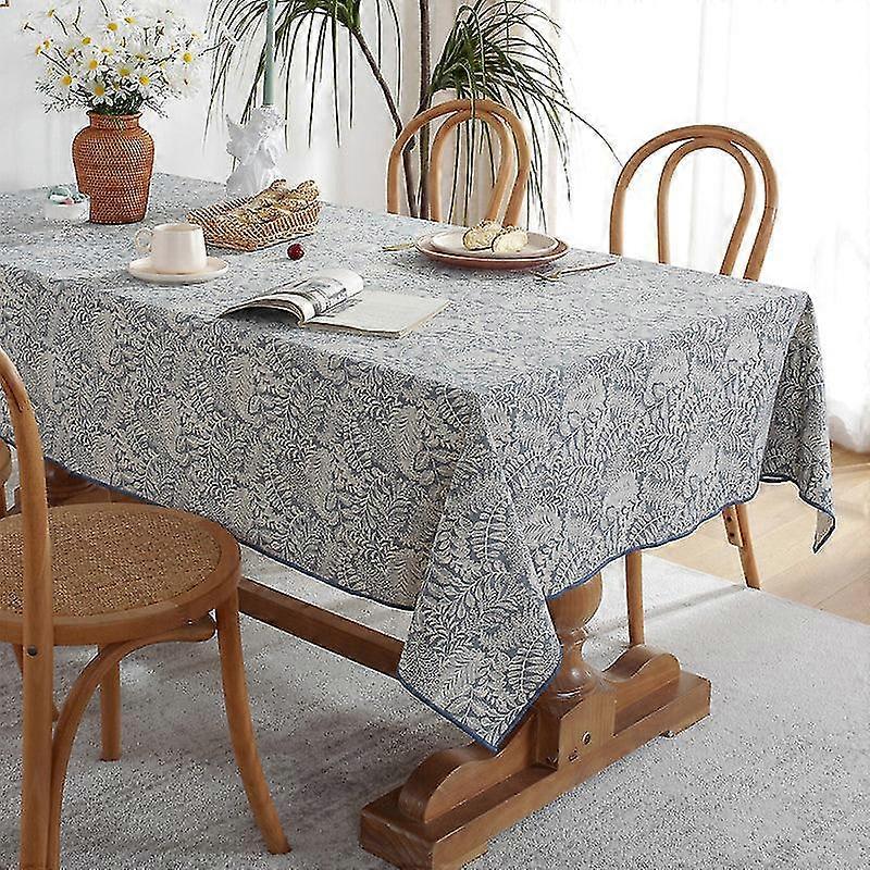 Tablecloth Rectangular American Rustic Style Polyester Water and Oil Resistant Printed