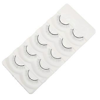 Fake Eyelash Practice Fake Lashes Extensions Training Strip 5Pairs for Mannequin