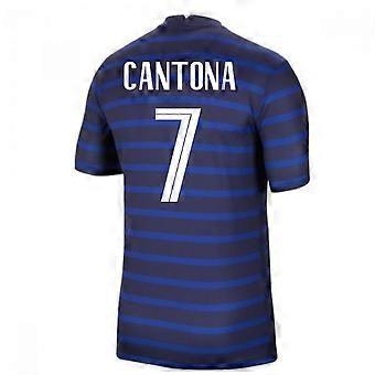 2020-2021 Frankrijk Home Nike voetbalshirt (CANTONA 7)