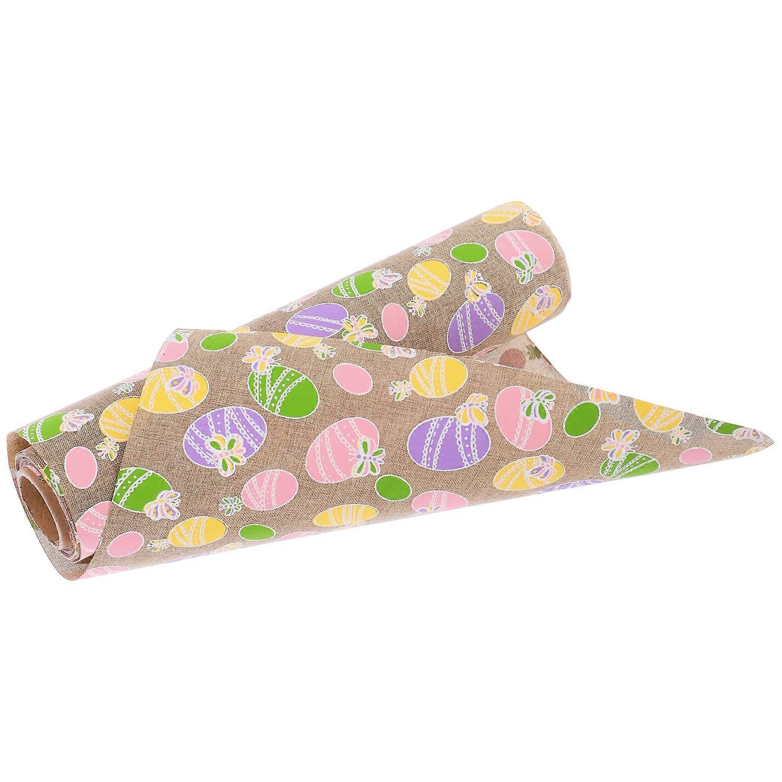 Spring Table Runner Easter Pattern Tablecloth for Home Use