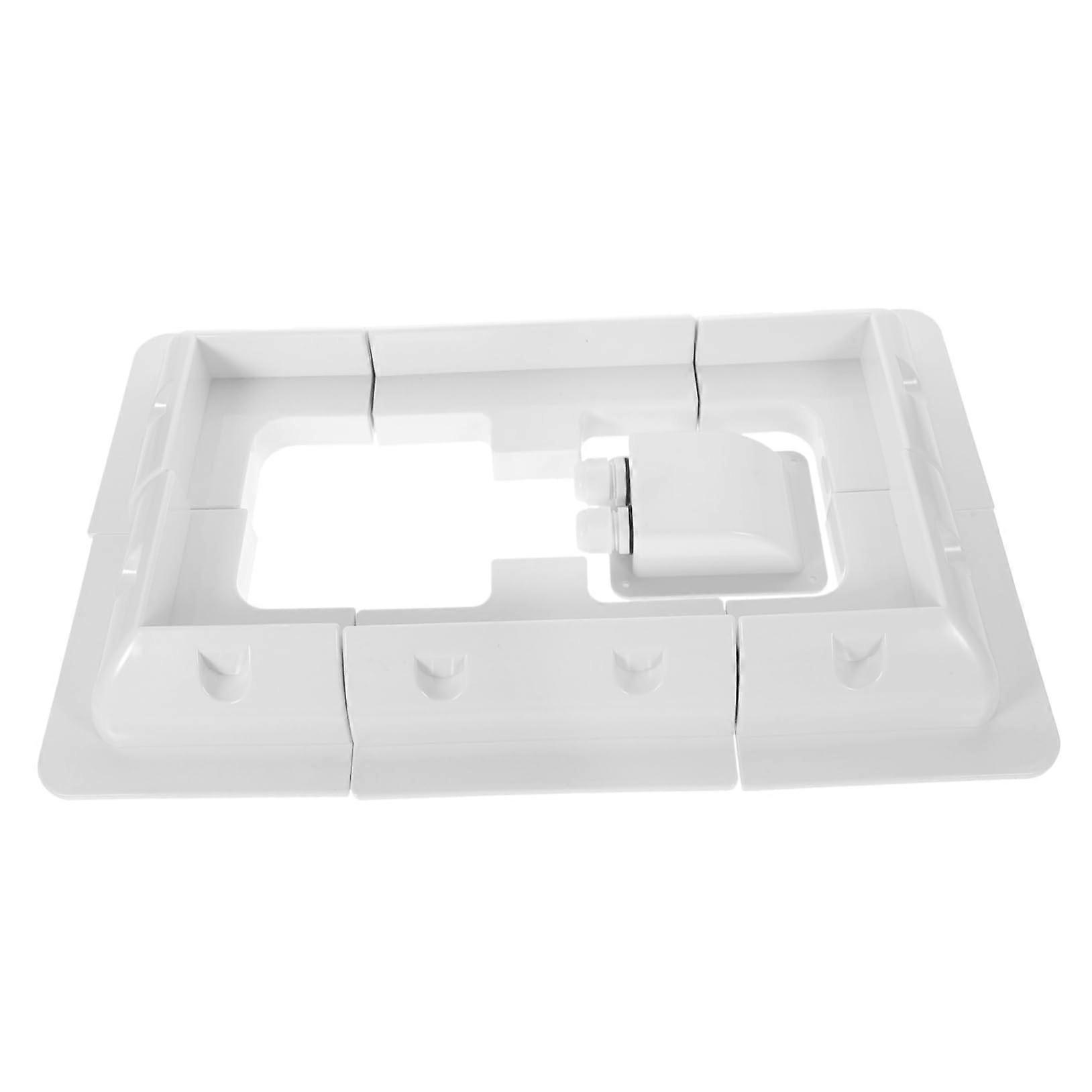Solar Panel Mount Bracket Easy Install Compact White Base for RV Camper Boat