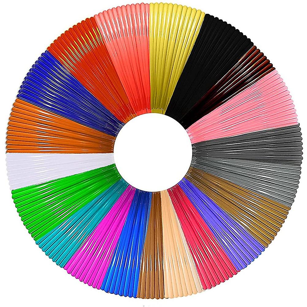 Filament PLA Refills 20 Colors, 16 Ft Per Color Total 320 Ft 1.75mm Premium Filament for 3D Printi