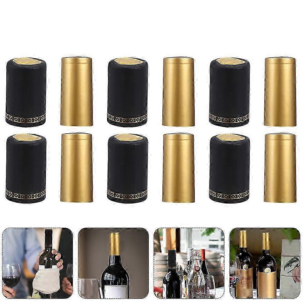 PVC Cap for Decorating 100Pcs Assorted Color Shrink Capsules
