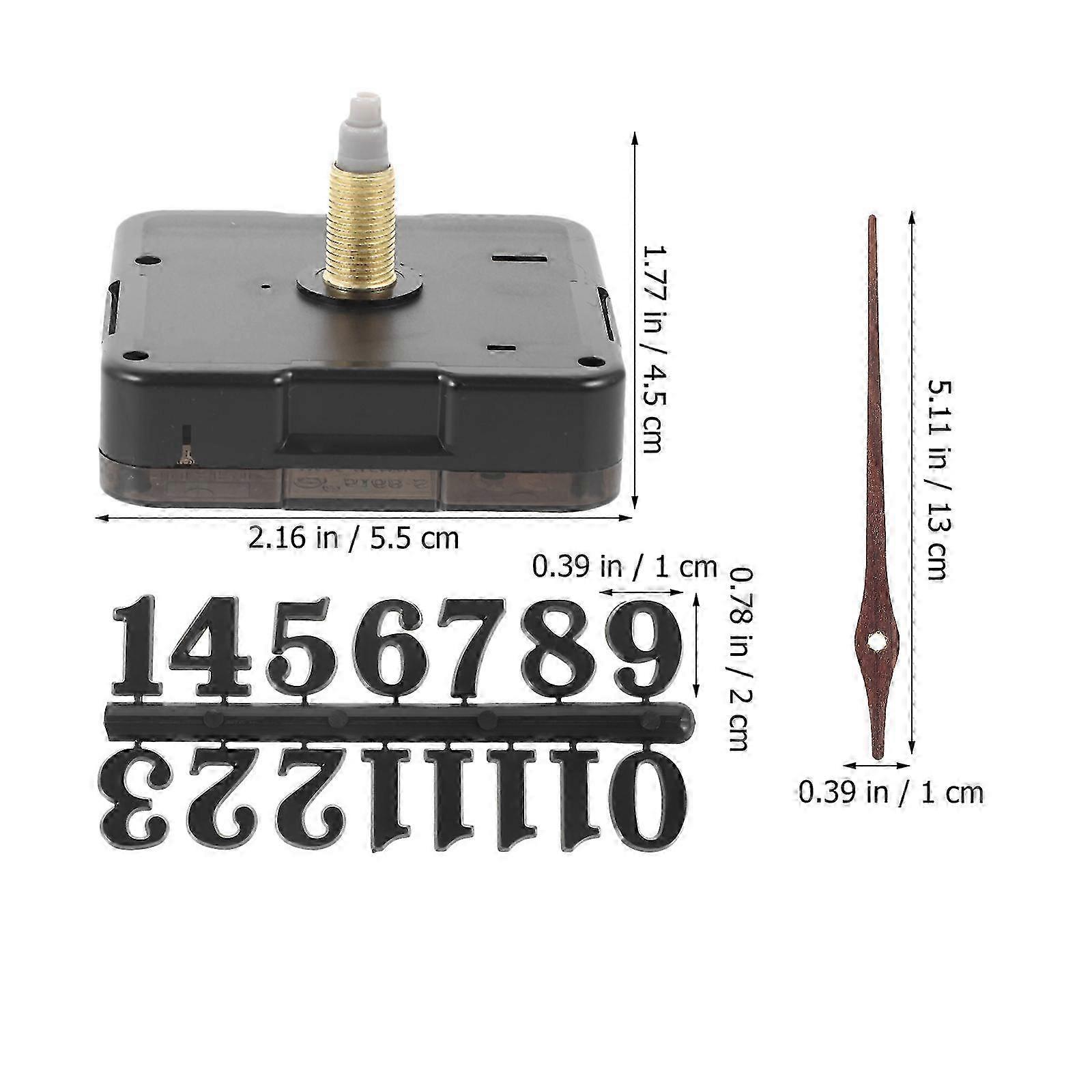 Clock Works Replacement Kit Clock Mechanism Replacement for DIY Use 1Set