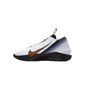 Nike G.T. Jump Academy Mid top Basketball Shoes Men's White Black Metal Gold IH0635-170