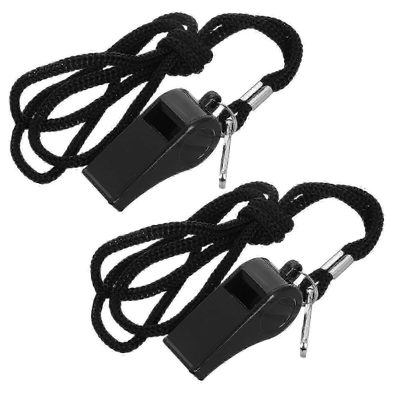 Durable Black ABS Referee Whistle