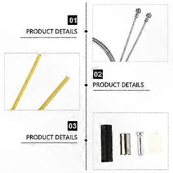 Universal Bike Brake Cable and Housing Kit with Yellow Wire compatible with Cycling Maintenance