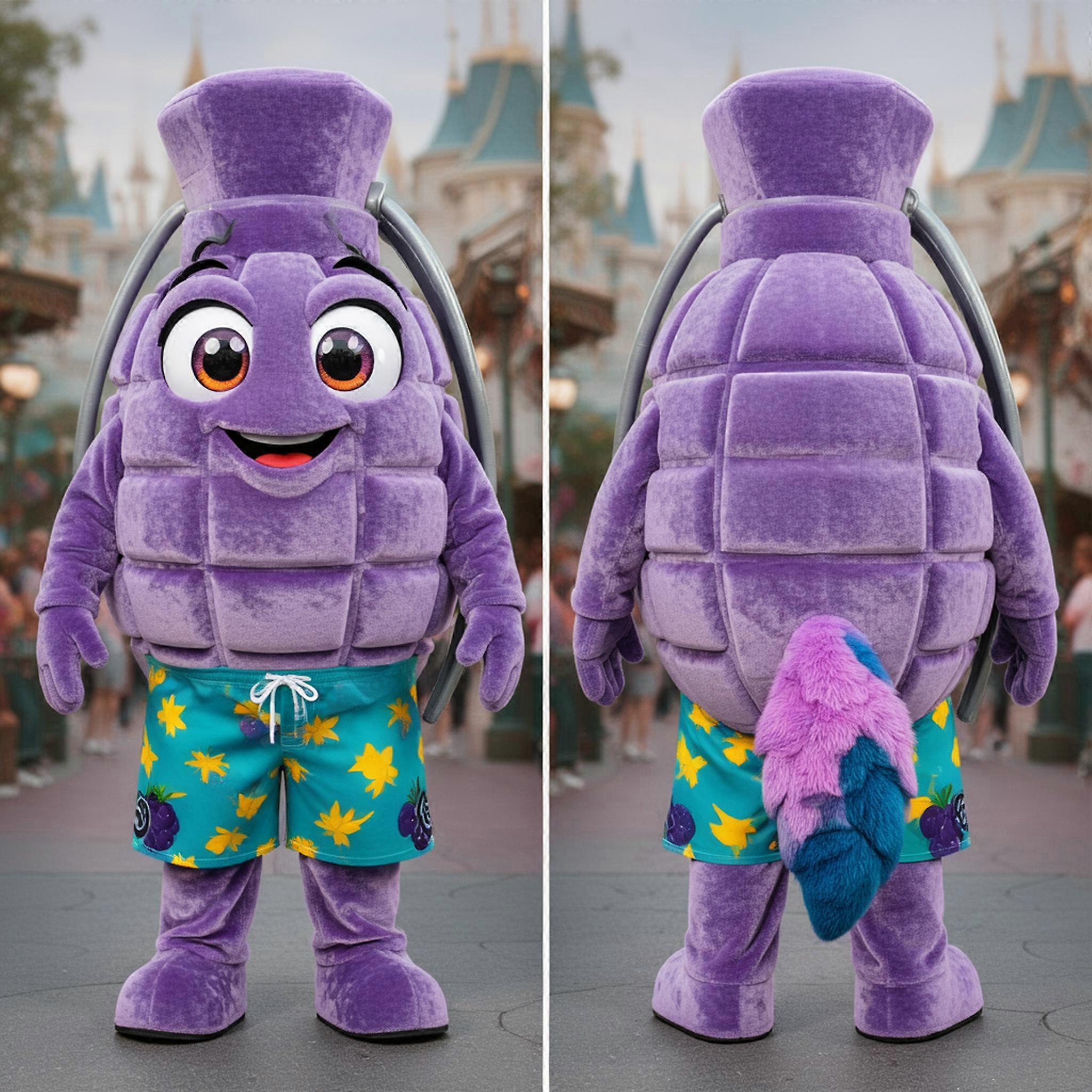 MASTICOT Lavender Plump Grenade Mascot
