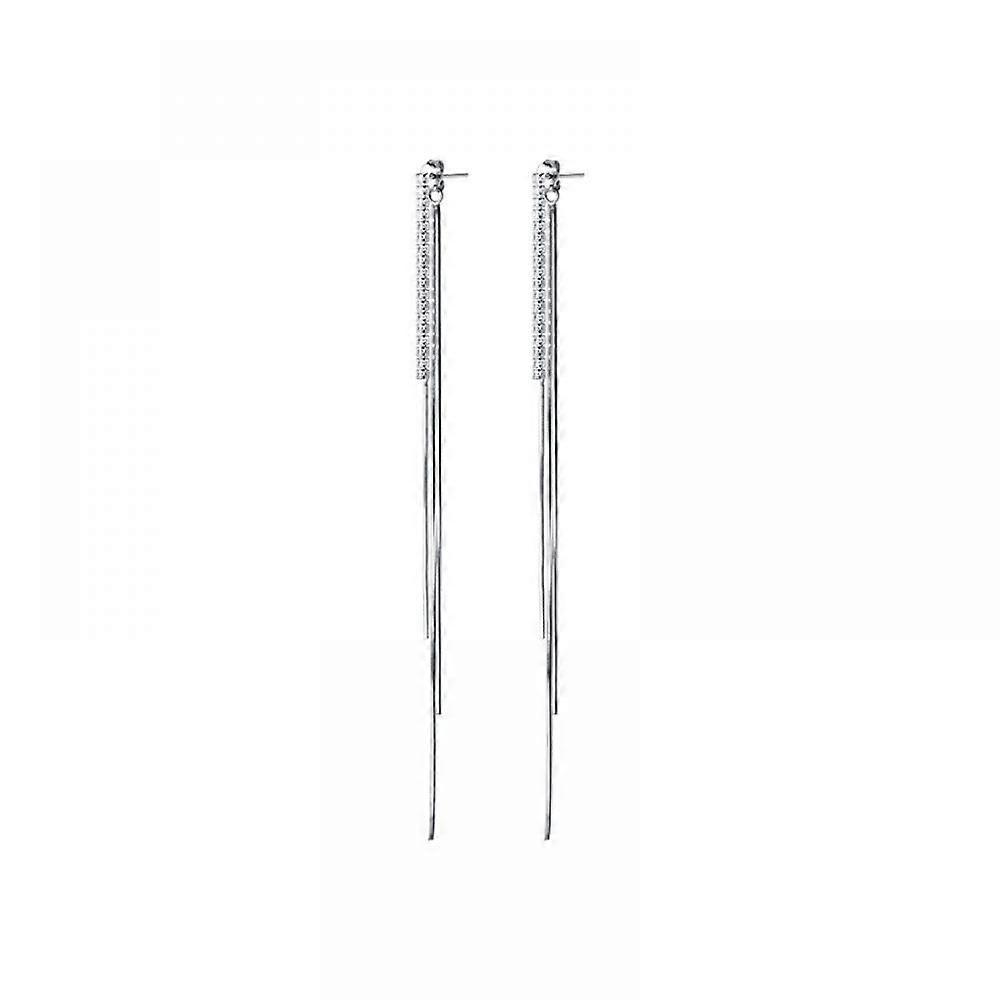 Sparkling Shiny Long Dangle Earrings for Sensitive Ears