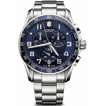 Victorinox Chrono Classic Quartz Analog Men Watch with Stainless Steel Bracelet V241652
