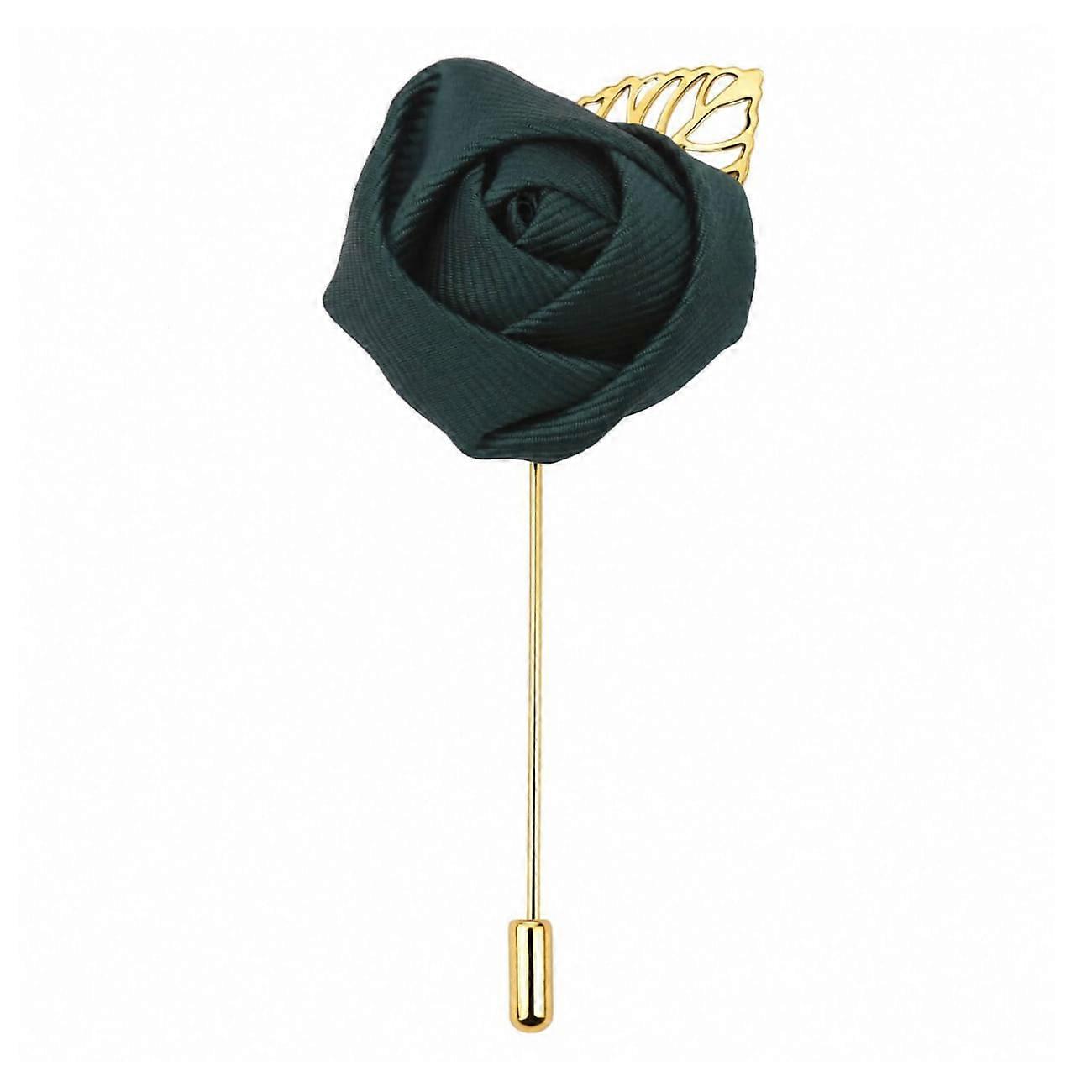 Dark Green Plain Twill Lapel Pin