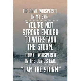 I Am The Storm Quote Ocean Sea Photo Motivational  Wooden Jigsaw Puzzles UE2933