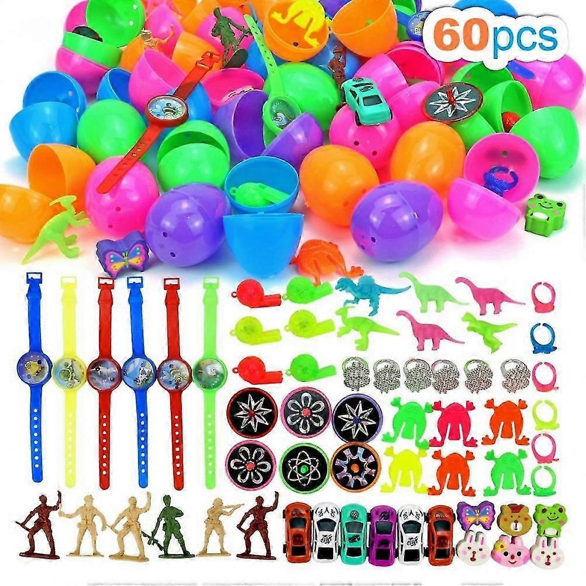 60PCS Plastic Easter Surprise Eggs