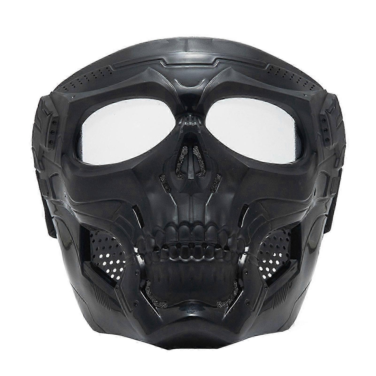 Motorcycle Goggles Skull PC Lens ABS Frame