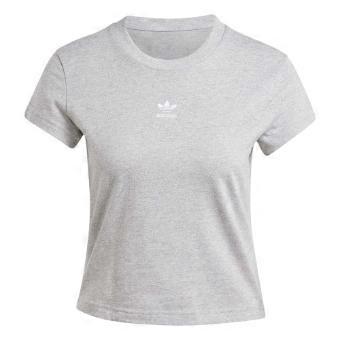 Adidas Womens/Ladies Essentials Embroidered Logo Slim Short-Sleeved T-Shirt