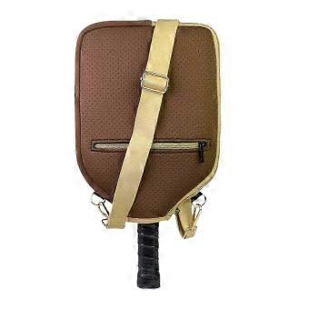 Men Women Pickleball Bag with Adjustable Strap, Diving Fabric Sport Shoulder Bag for Travel Commute core